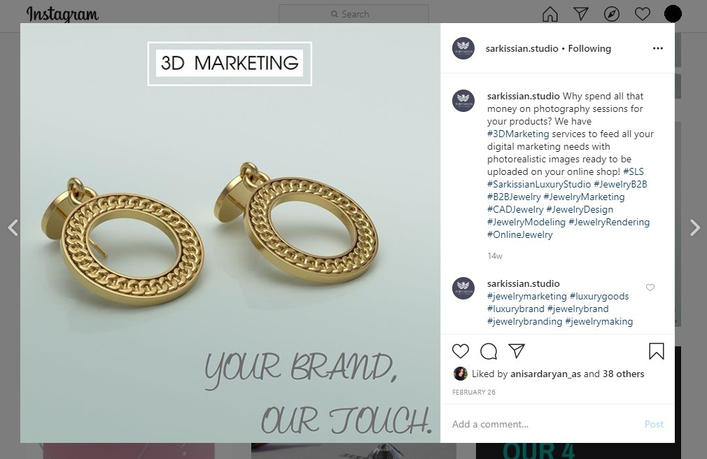 jewelry social media marketing